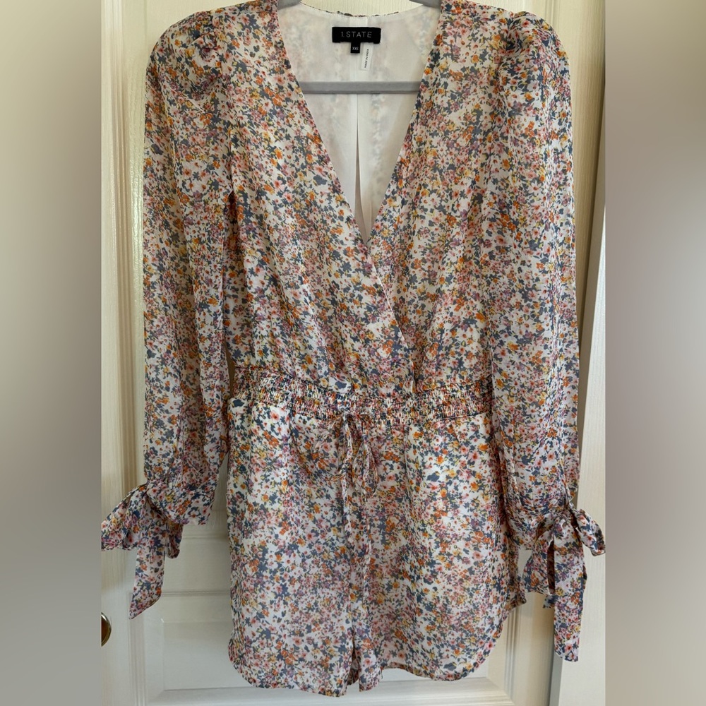 1.State Floral Romper NWT